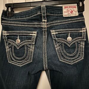 True Religion Women's Dark Blue Straight Leg Jeans. Sz. 27